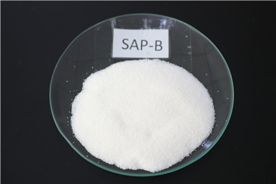 SAP-B superabsorbent polymers for absorbing blood